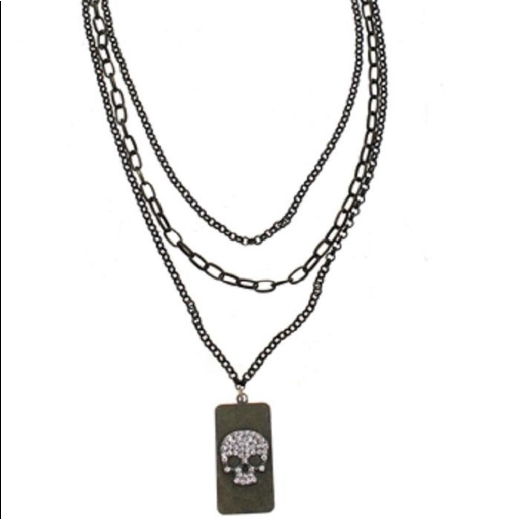 Sweet Lola Crystal Skull Necklace